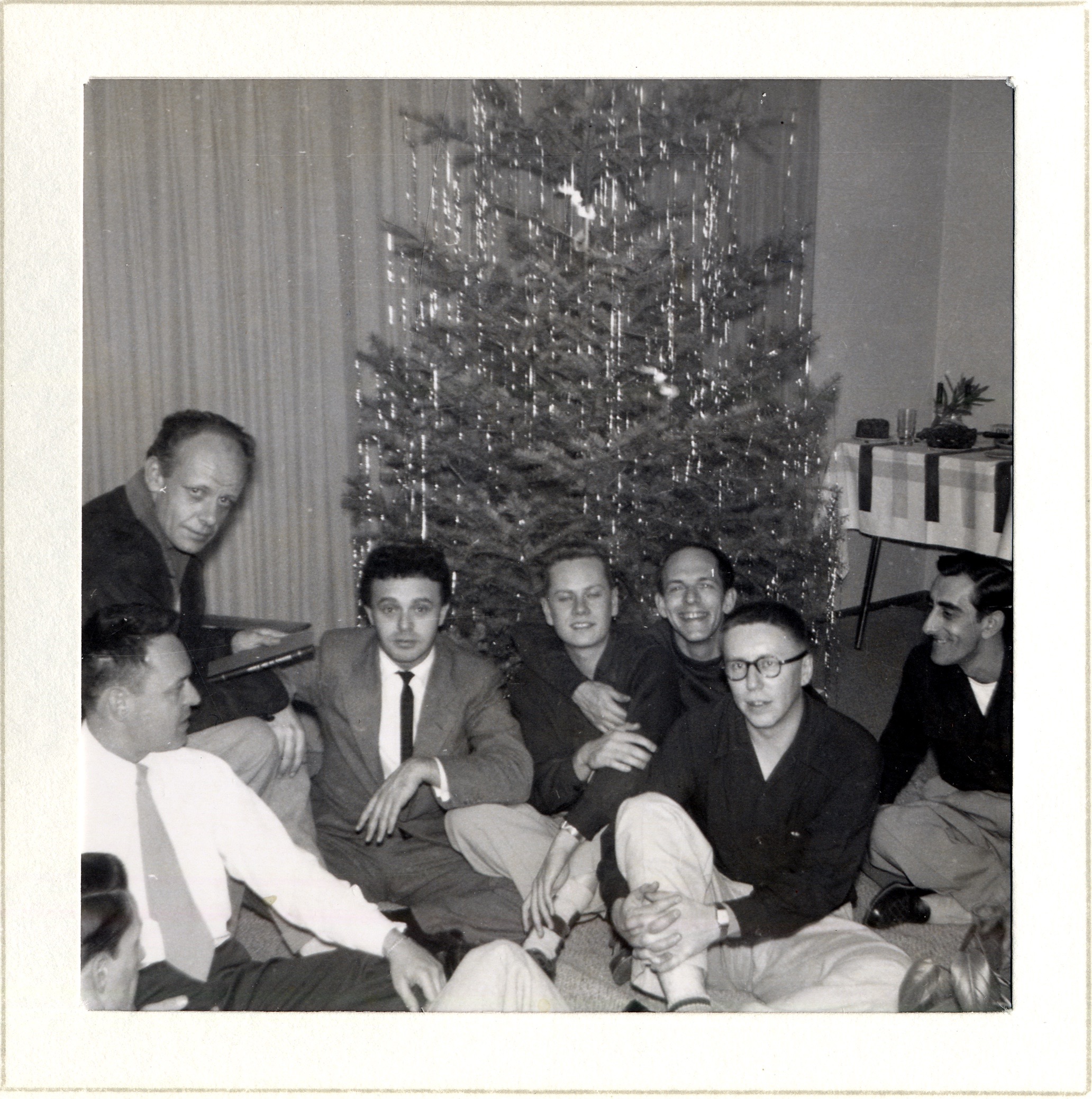 The first Mattachine Christmas party, December 1951.